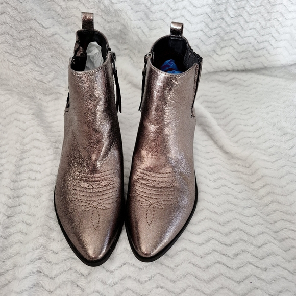 Circus by Sam Edelman Rose Gold  Sparkly Hartford Western Boots Size 10 - Picture 3 of 10